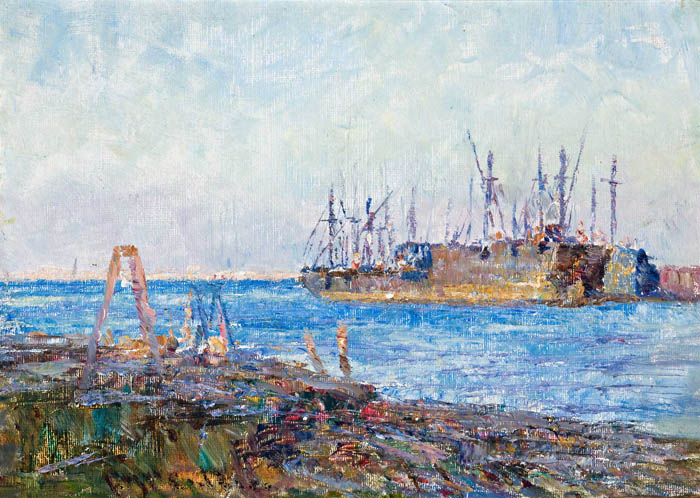 Ships, Williamstown by Frederick McCubbin